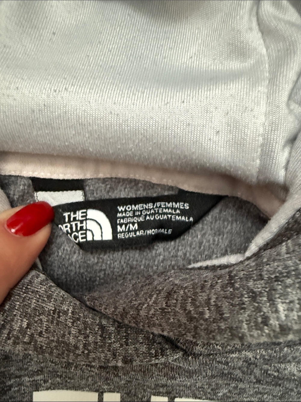 The North Face Women's Gray Logo Pullover Hoodie - Picture 3 of 6